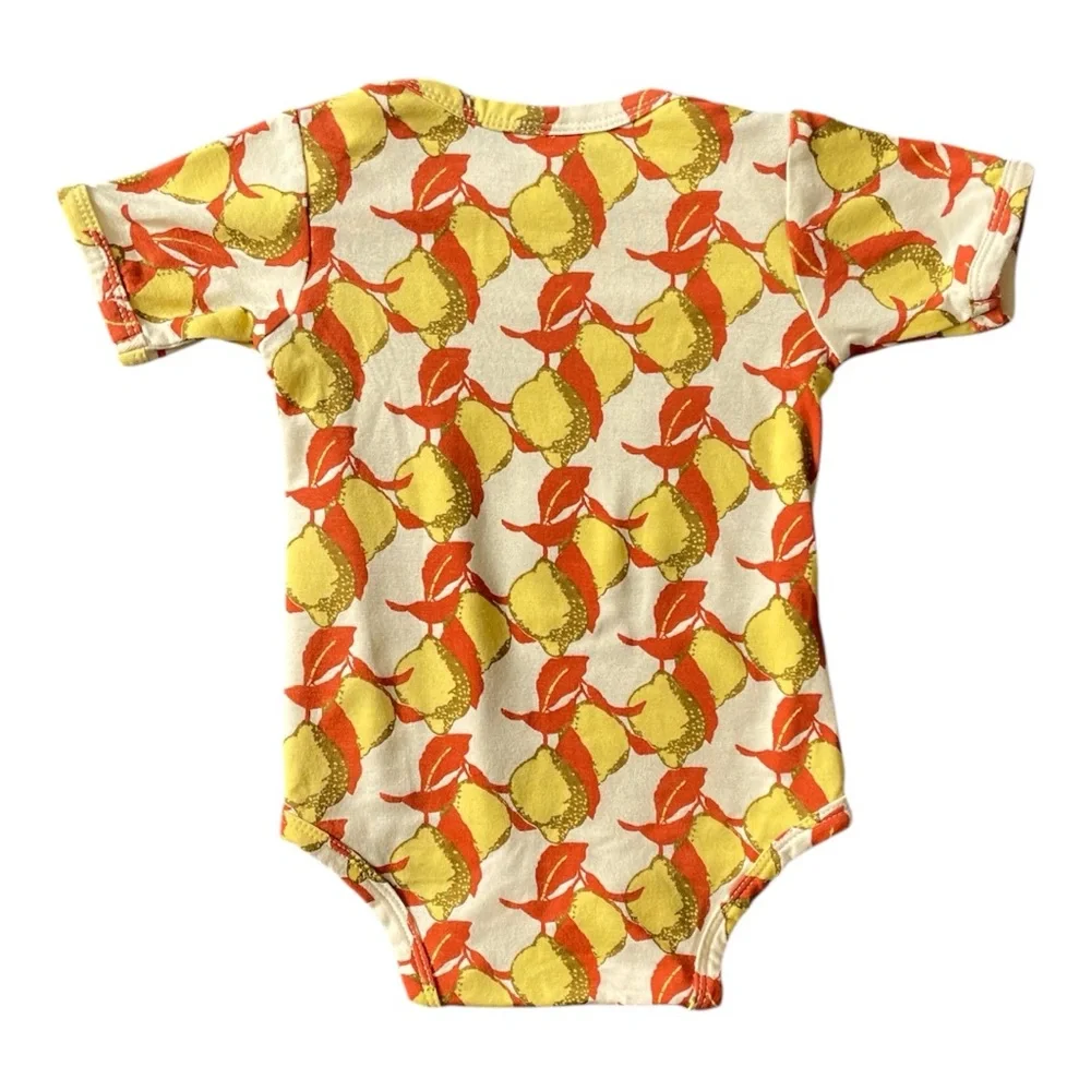 #089, kate quinn Kids Lemon Print One Piece, size 3-6 months